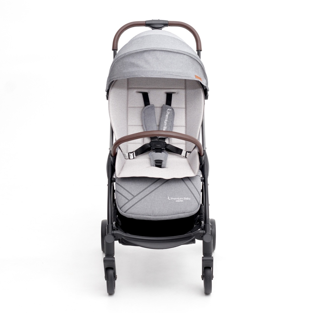 Premium Baby Complus Compact Stroller Grey Liliplum Kids